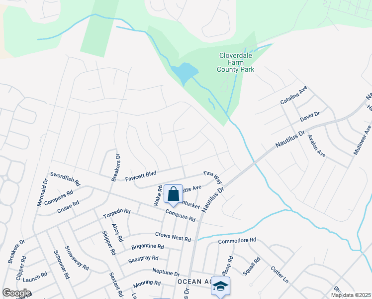 map of restaurants, bars, coffee shops, grocery stores, and more near 5 Minnow Avenue in Barnegat Township
