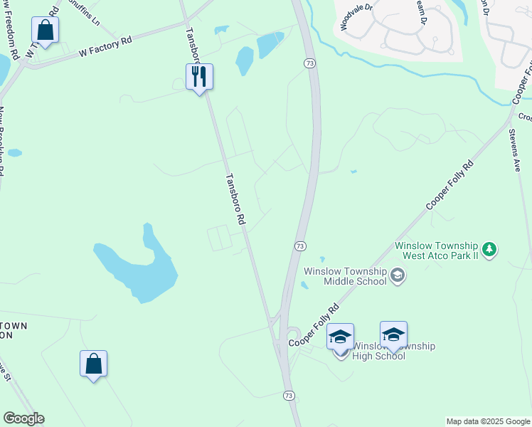 map of restaurants, bars, coffee shops, grocery stores, and more near 69 Basswood Street in Berlin