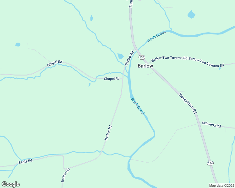 map of restaurants, bars, coffee shops, grocery stores, and more near 155 Barlow Road in Gettysburg