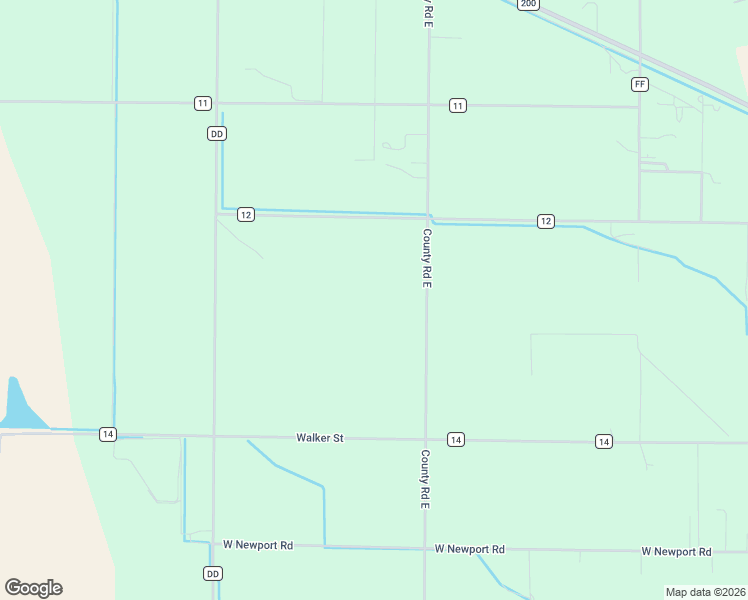 map of restaurants, bars, coffee shops, grocery stores, and more near 4489 County Rd E in Orland
