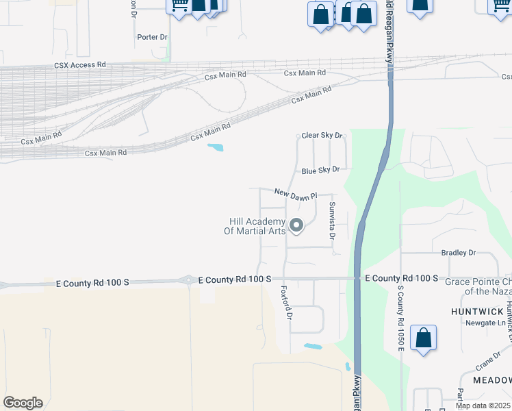 map of restaurants, bars, coffee shops, grocery stores, and more near 748 Flying Sun Drive in Avon