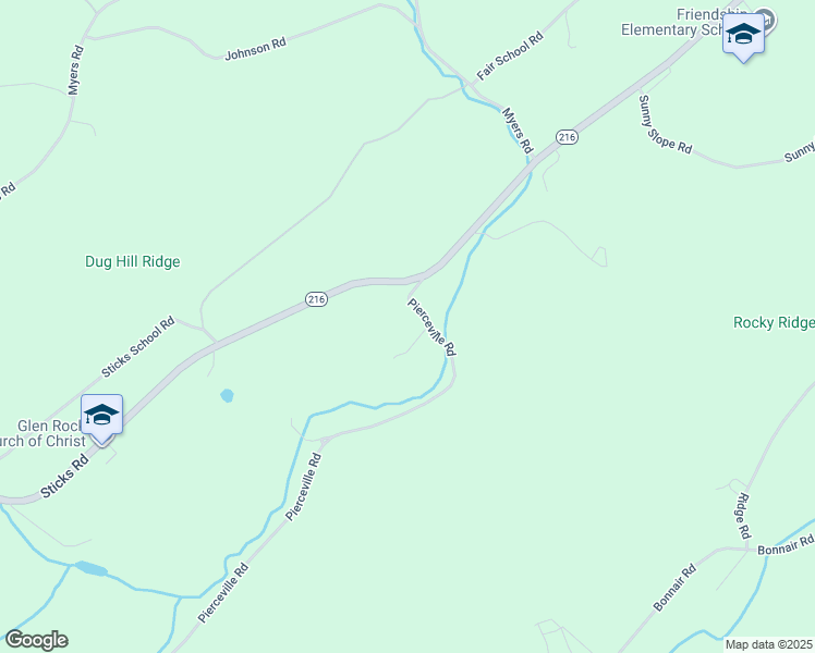 map of restaurants, bars, coffee shops, grocery stores, and more near 4123 Pierceville Rd in Glen Rock