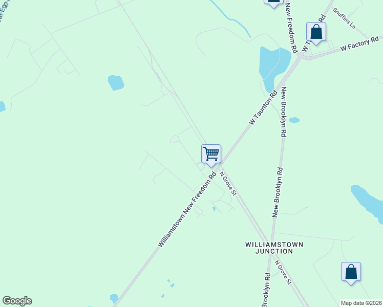 map of restaurants, bars, coffee shops, grocery stores, and more near 414 Junction Road in Berlin