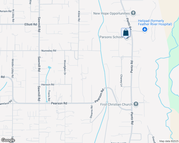map of restaurants, bars, coffee shops, grocery stores, and more near 1716 Ellis Drive in Paradise