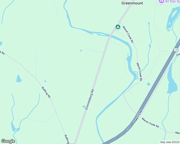 map of restaurants, bars, coffee shops, grocery stores, and more near 3175 Emmitsburg Road in Gettysburg