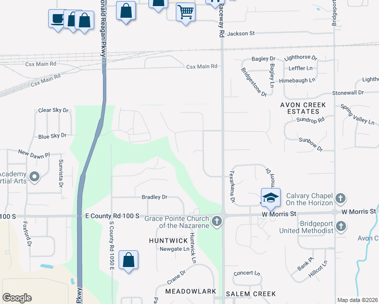 map of restaurants, bars, coffee shops, grocery stores, and more near 10864 Lodge Court in Indianapolis