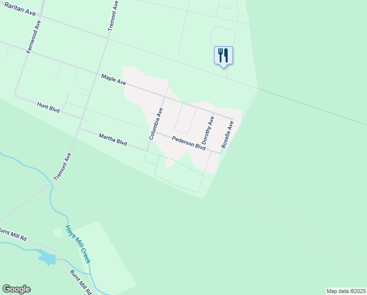 map of restaurants, bars, coffee shops, grocery stores, and more near 1125 Pederson Boulevard in Atco