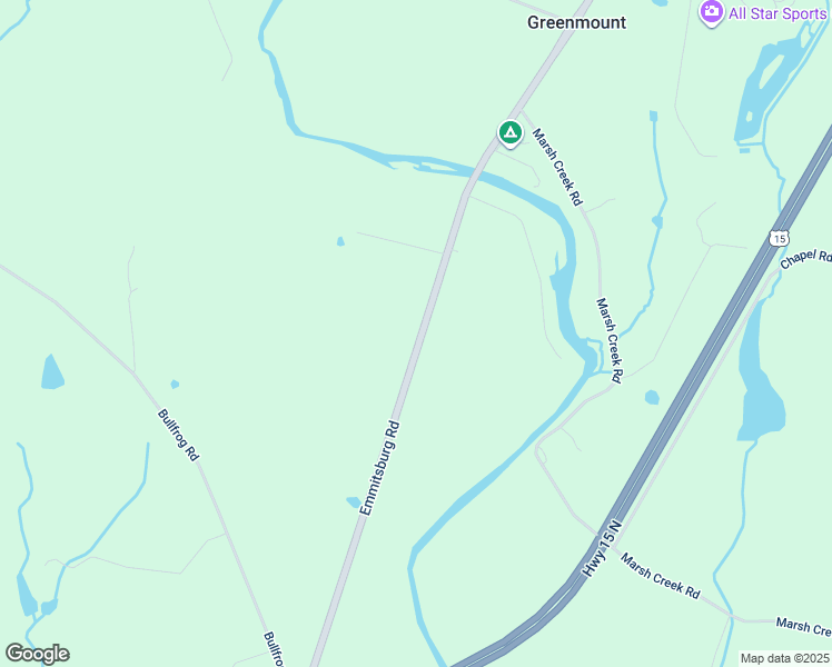 map of restaurants, bars, coffee shops, grocery stores, and more near 3175 Emmitsburg Road in Gettysburg