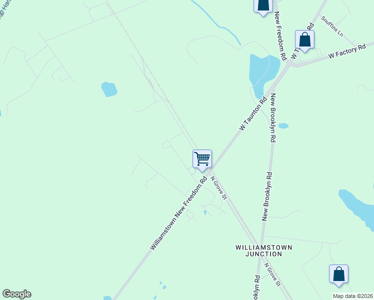 map of restaurants, bars, coffee shops, grocery stores, and more near 414 Junction Road in Berlin