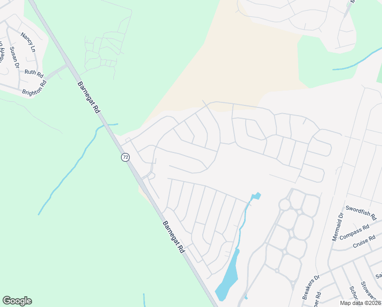 map of restaurants, bars, coffee shops, grocery stores, and more near 44 Mulberry Drive in Stafford Township