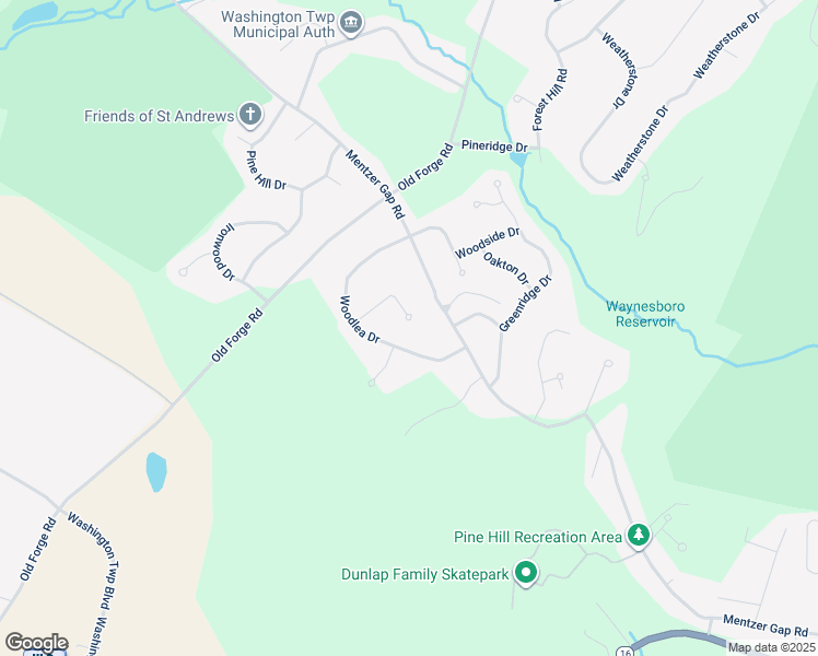 map of restaurants, bars, coffee shops, grocery stores, and more near 12004 Windmere Circle in Waynesboro