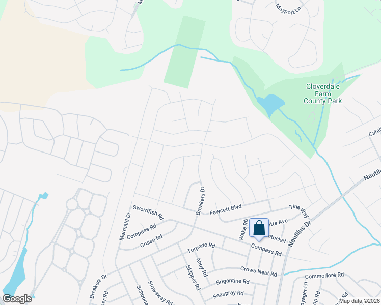 map of restaurants, bars, coffee shops, grocery stores, and more near 105 Wind Jammer Drive in Barnegat Township
