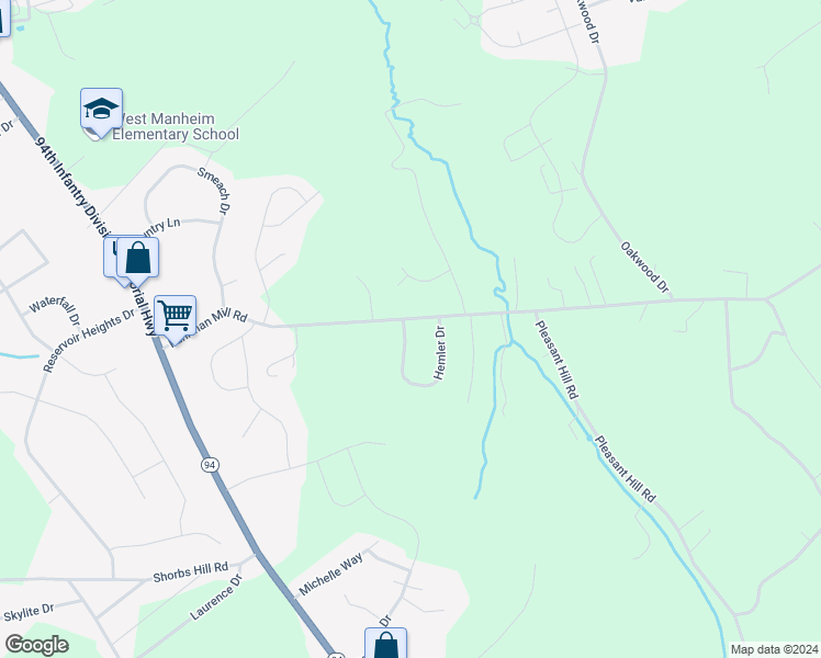 map of restaurants, bars, coffee shops, grocery stores, and more near 277 Fuhrman Mill Road in Hanover