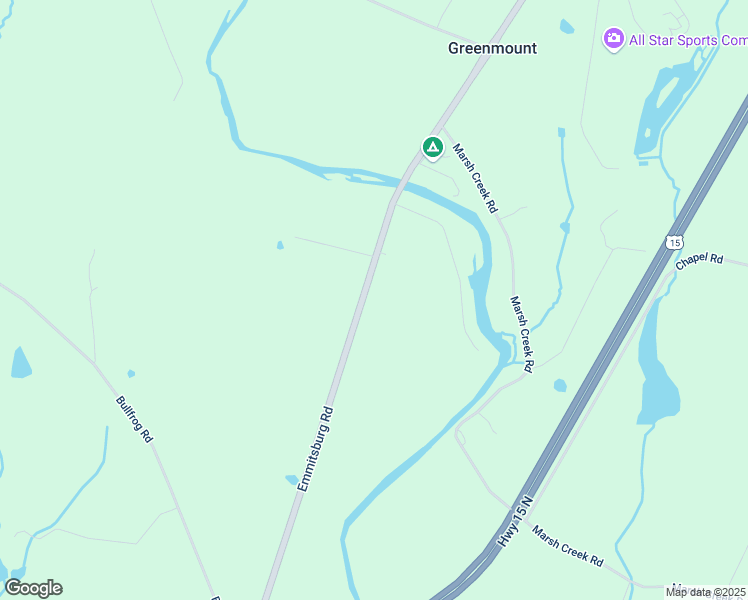 map of restaurants, bars, coffee shops, grocery stores, and more near 3120 Emmitsburg Road in Gettysburg