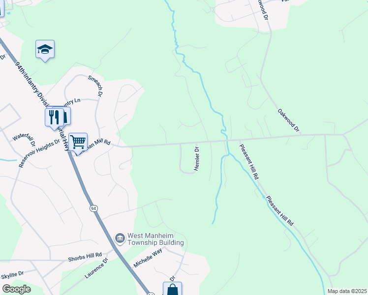 map of restaurants, bars, coffee shops, grocery stores, and more near 277 Fuhrman Mill Road in Hanover