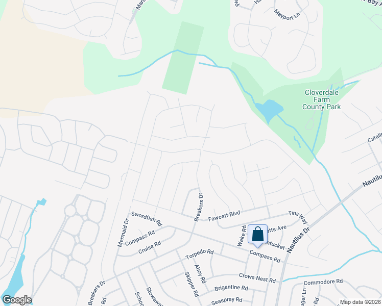 map of restaurants, bars, coffee shops, grocery stores, and more near 105 Wind Jammer Drive in Barnegat Township