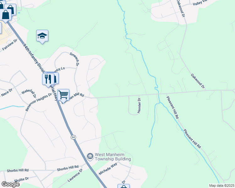 map of restaurants, bars, coffee shops, grocery stores, and more near 8 Tammy Court in Hanover