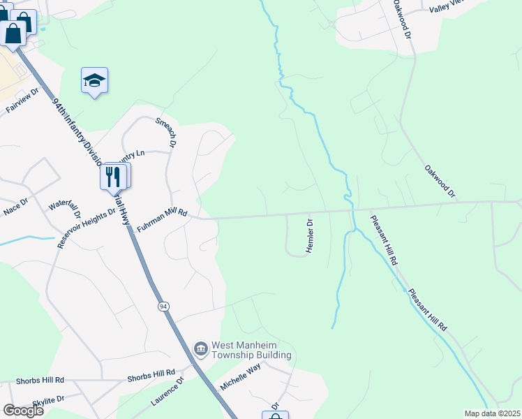 map of restaurants, bars, coffee shops, grocery stores, and more near 8 Tammy Court in Hanover