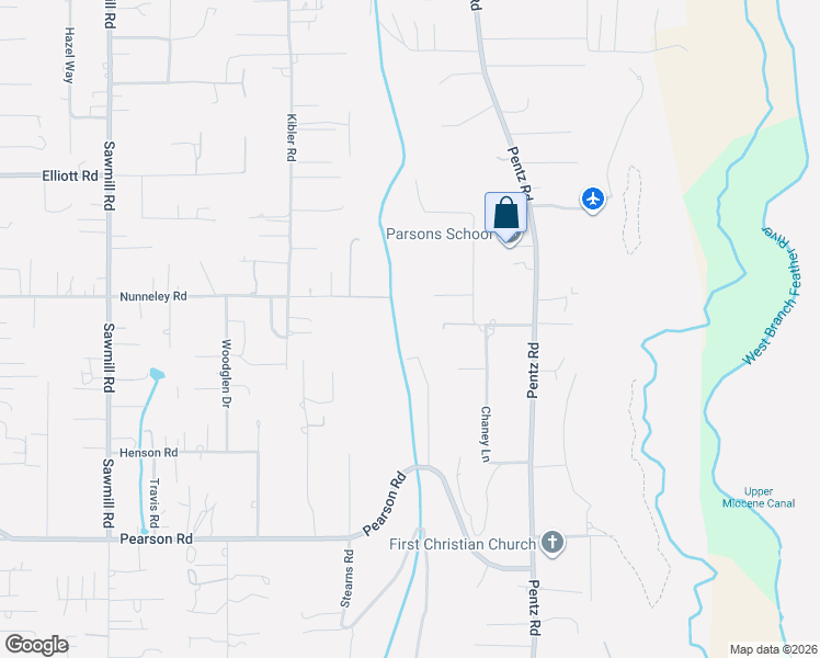 map of restaurants, bars, coffee shops, grocery stores, and more near 5733 Hilbe Drive in Paradise