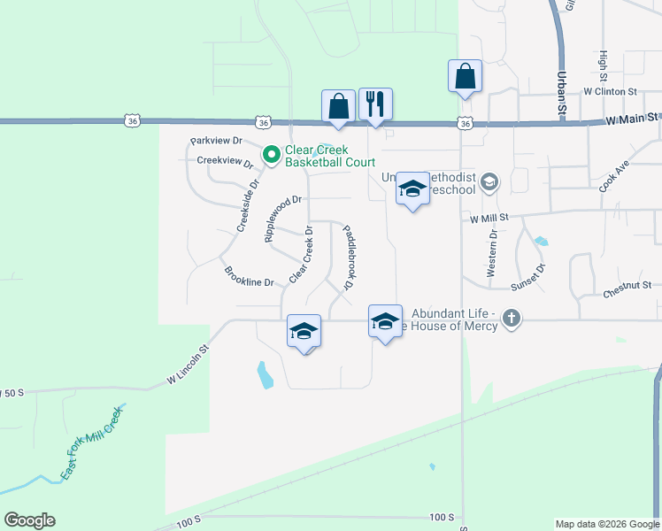 map of restaurants, bars, coffee shops, grocery stores, and more near 521 Waterford Way in Danville