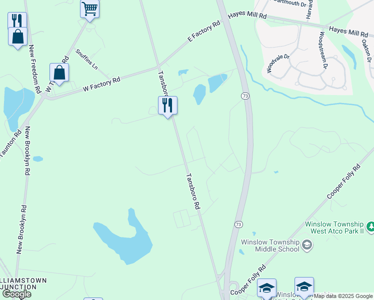 map of restaurants, bars, coffee shops, grocery stores, and more near 9 Butternut Drive in Berlin