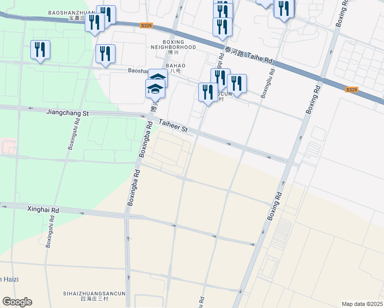 map of restaurants, bars, coffee shops, grocery stores, and more near in 