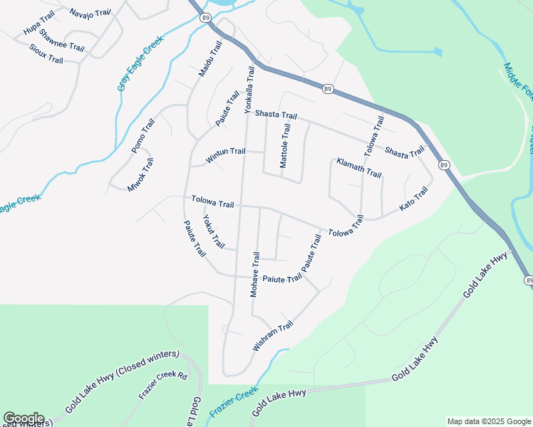 map of restaurants, bars, coffee shops, grocery stores, and more near 42-52 Tolowa Trail in Graeagle