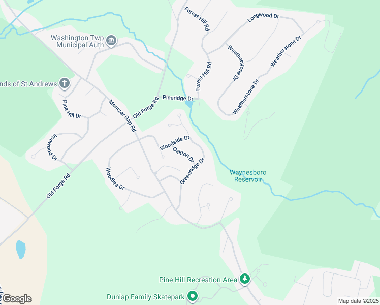 map of restaurants, bars, coffee shops, grocery stores, and more near 11987 Oakton Drive in Waynesboro