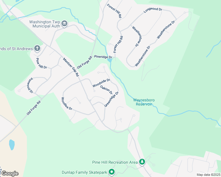 map of restaurants, bars, coffee shops, grocery stores, and more near 11987 Oakton Drive in Waynesboro