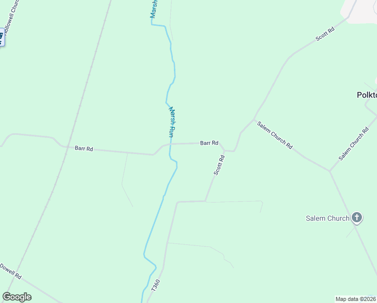 map of restaurants, bars, coffee shops, grocery stores, and more near 3950 Barr Road in Waynesboro