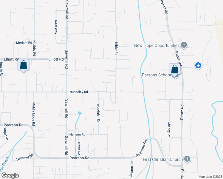 map of restaurants, bars, coffee shops, grocery stores, and more near 1655 Nunneley Road in Paradise
