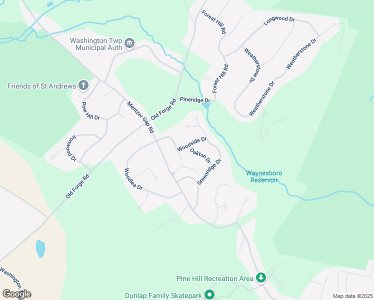map of restaurants, bars, coffee shops, grocery stores, and more near 11948 Oakton Drive in Waynesboro
