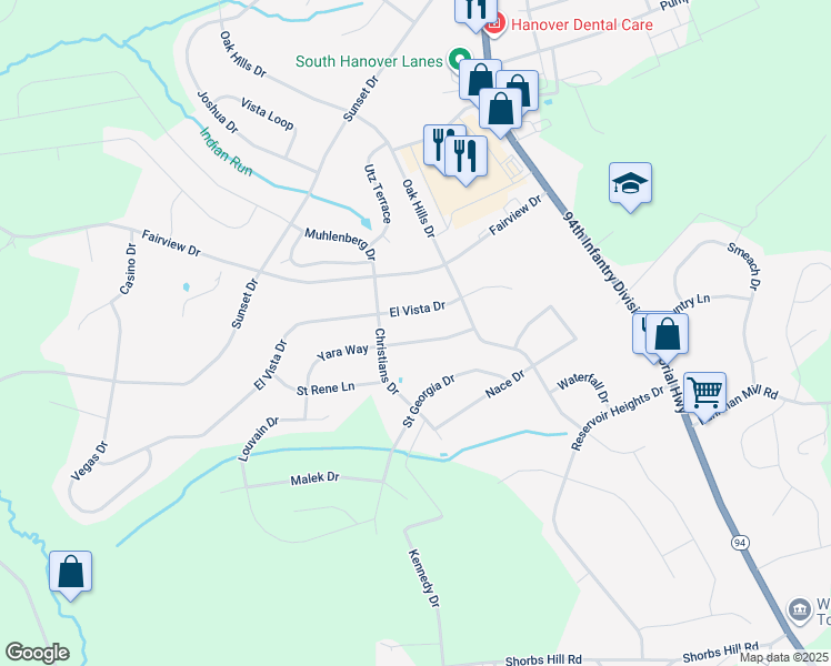 map of restaurants, bars, coffee shops, grocery stores, and more near 23 Yara Way in Hanover