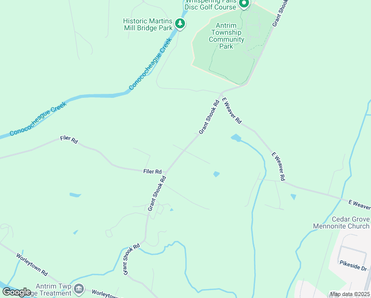 map of restaurants, bars, coffee shops, grocery stores, and more near 13102 Grant Shook Road in Greencastle
