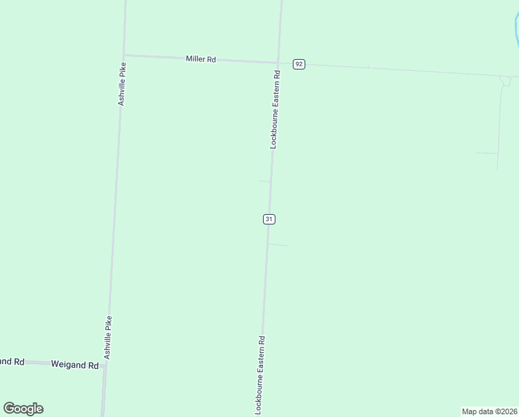 map of restaurants, bars, coffee shops, grocery stores, and more near 11961 Lockbourne Eastern Road in Ashville