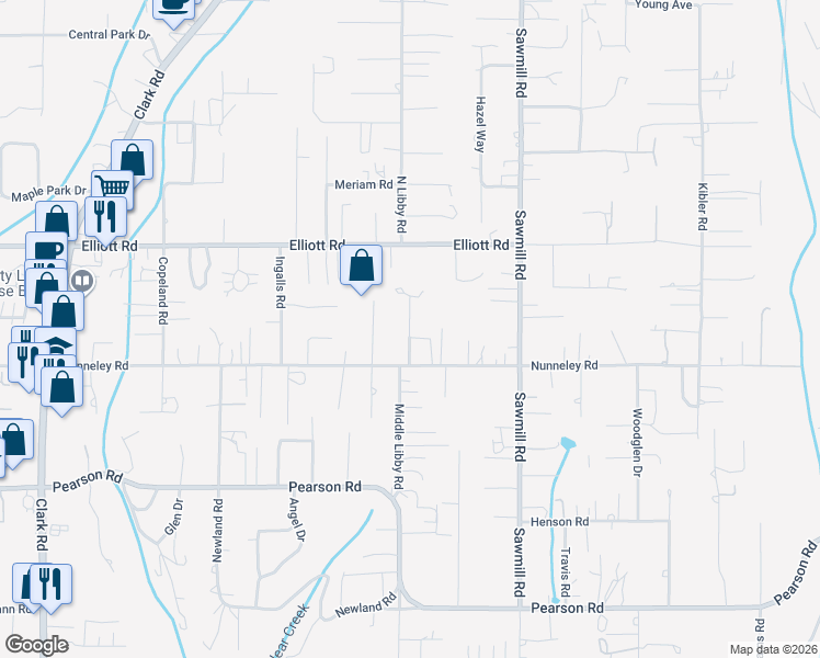 map of restaurants, bars, coffee shops, grocery stores, and more near 5818 Deerpark Lane in Paradise