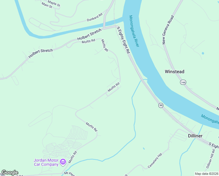 map of restaurants, bars, coffee shops, grocery stores, and more near 295 Moffit Road in Dilliner