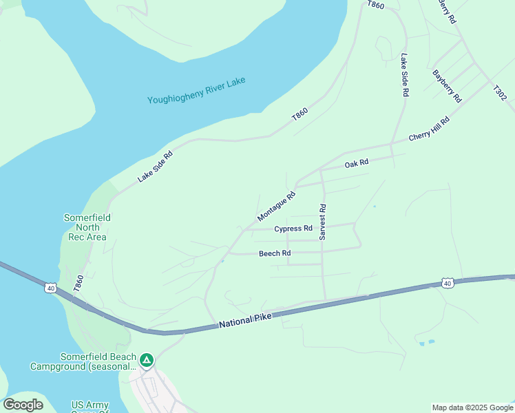 map of restaurants, bars, coffee shops, grocery stores, and more near Lindon Road in Somerset County