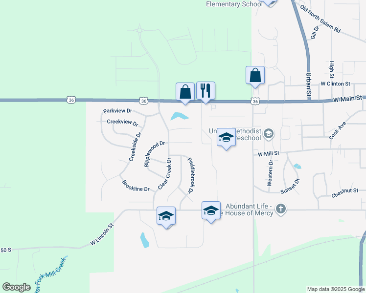 map of restaurants, bars, coffee shops, grocery stores, and more near 1331 McCormicks Circle in Danville