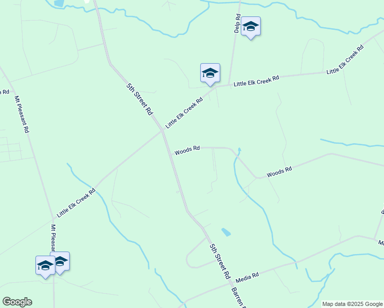 map of restaurants, bars, coffee shops, grocery stores, and more near 741 Woods Road in Oxford