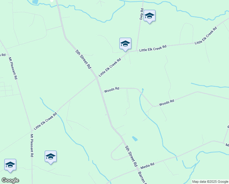 map of restaurants, bars, coffee shops, grocery stores, and more near 741 Woods Road in Oxford