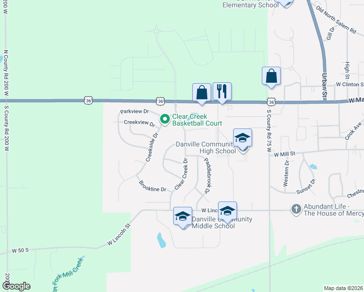 map of restaurants, bars, coffee shops, grocery stores, and more near 1401 Ripplewood Drive in Danville