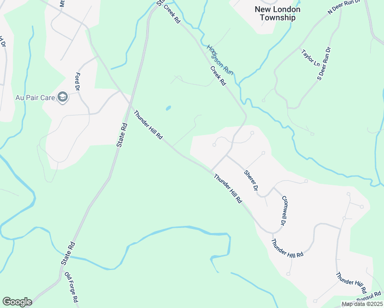 map of restaurants, bars, coffee shops, grocery stores, and more near 1037 Thunder Hill Road in Lincoln University