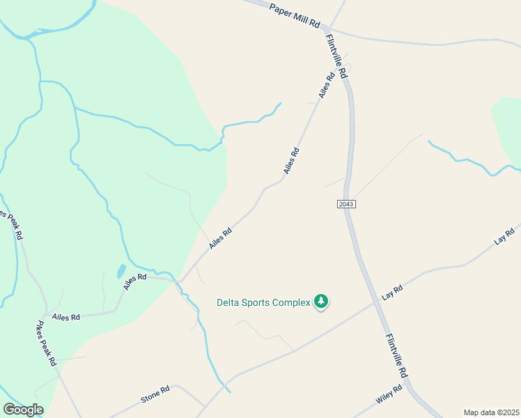 map of restaurants, bars, coffee shops, grocery stores, and more near 291 Ailes Road in Delta
