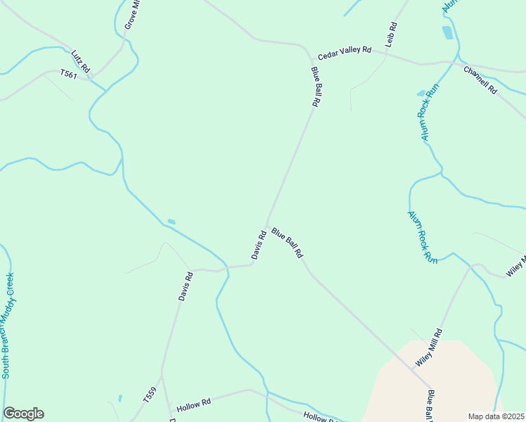map of restaurants, bars, coffee shops, grocery stores, and more near 1052 Blue Ball Road in New Park