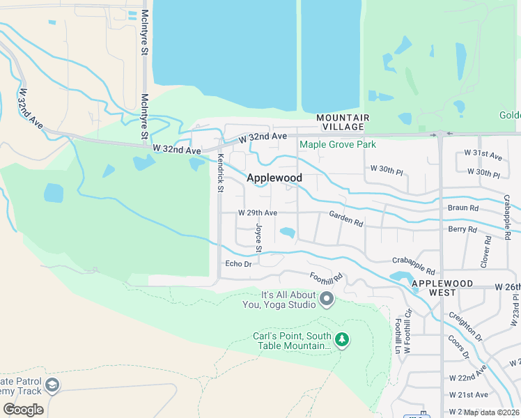 map of restaurants, bars, coffee shops, grocery stores, and more near 15015 Juniper Court in Golden