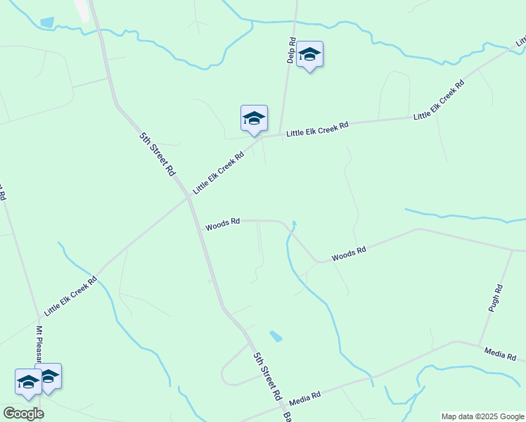 map of restaurants, bars, coffee shops, grocery stores, and more near 688 Woods Road in Oxford