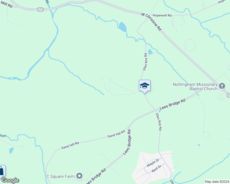 map of restaurants, bars, coffee shops, grocery stores, and more near in Chester County