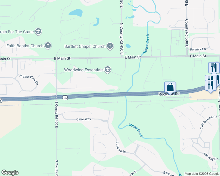 map of restaurants, bars, coffee shops, grocery stores, and more near 264 Canterbury Drive in Avon