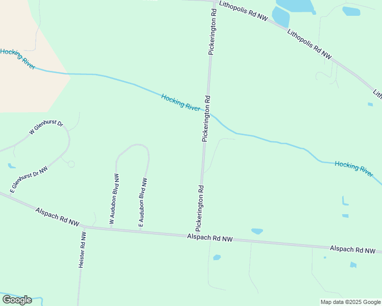 map of restaurants, bars, coffee shops, grocery stores, and more near 1875 Pickerington Road in Carroll